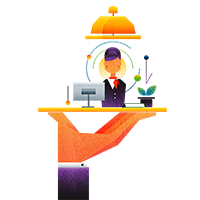 02-HOSPITALITY-illustration Hospitality Service