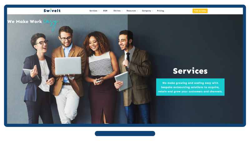 Swivelt Website