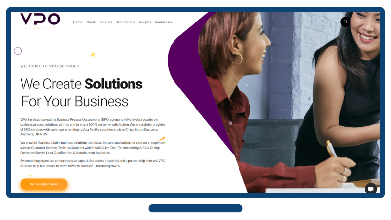 VPO Services Website